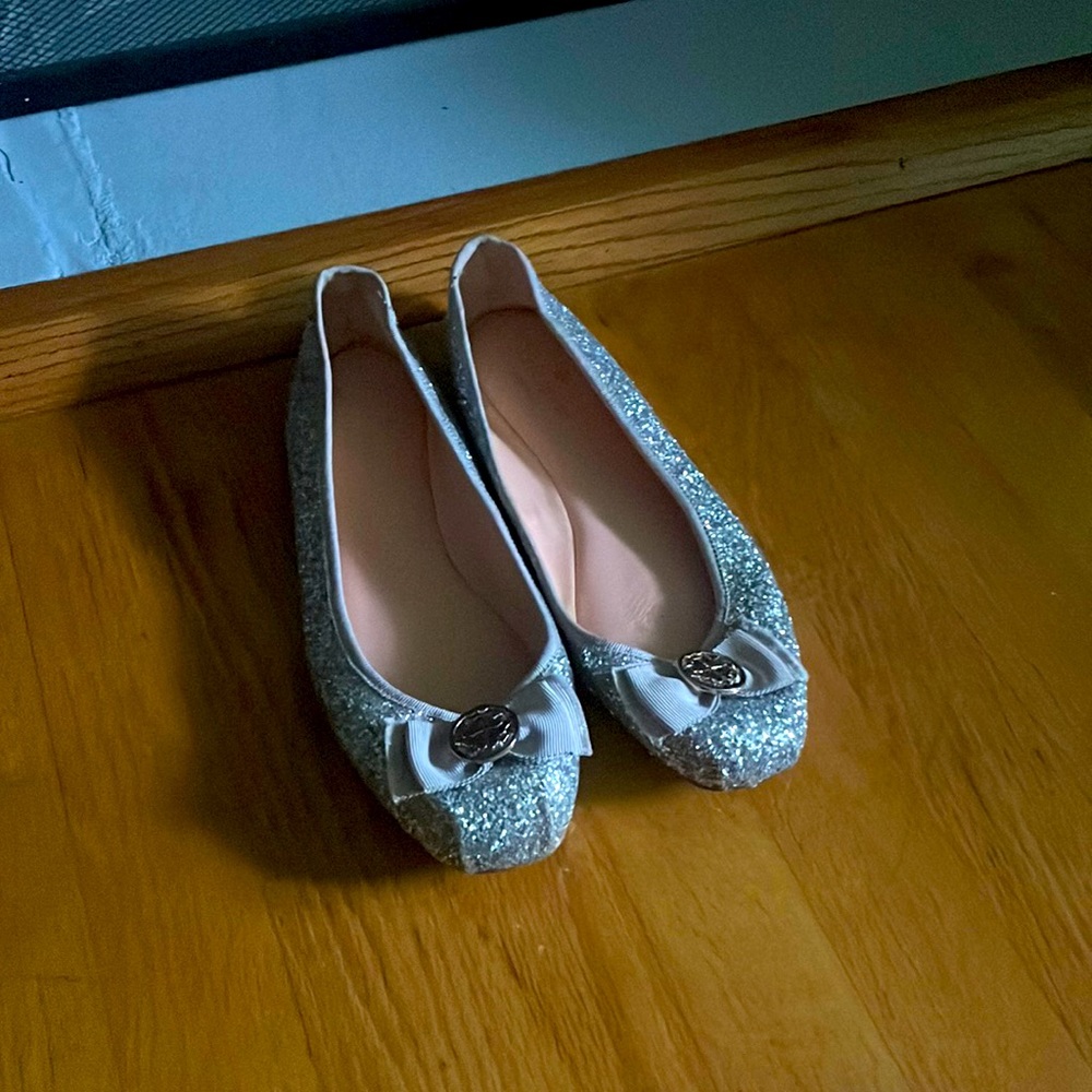 Kate Spade Silver Flats